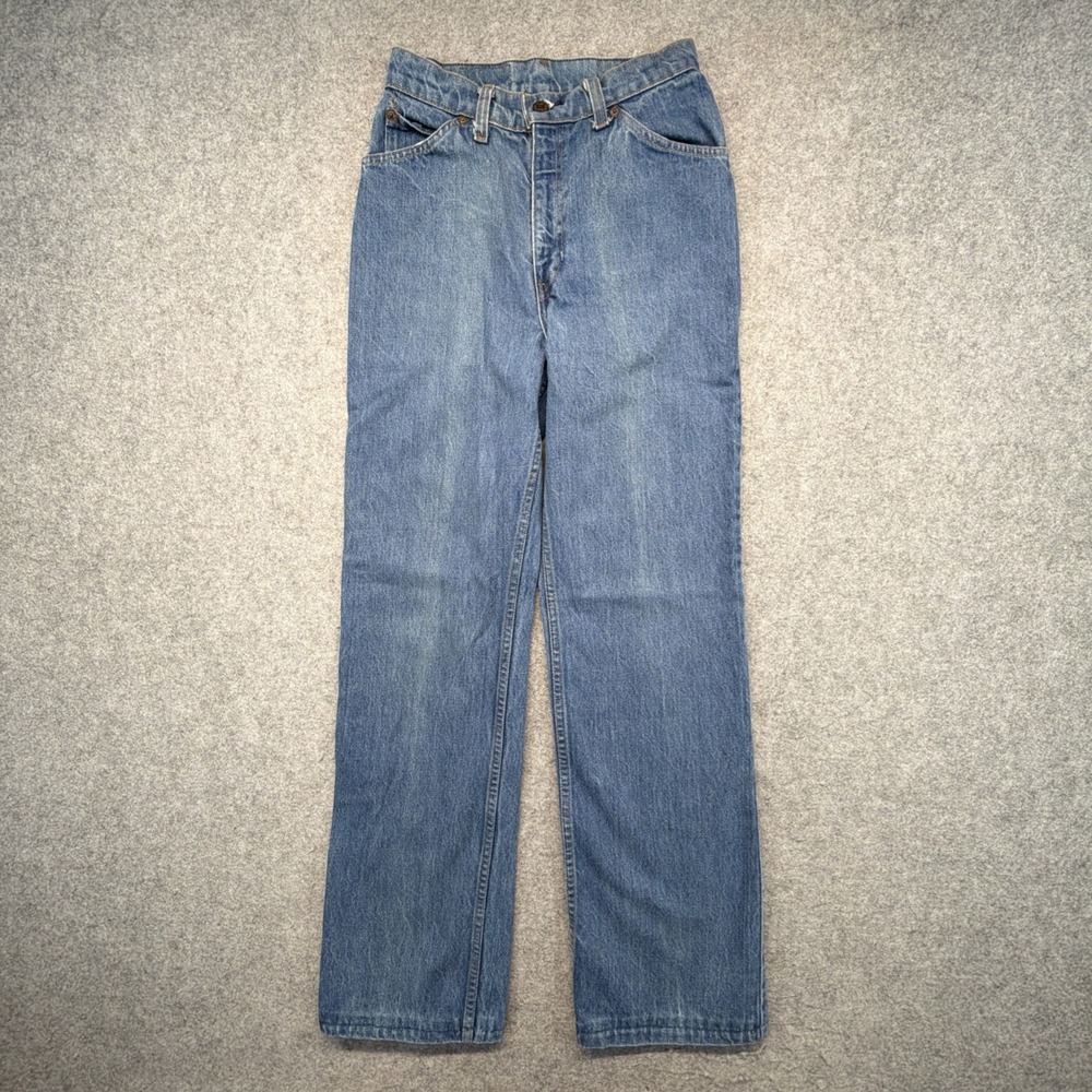 Vintage Levis Orange Tab Jeans 25x31 Bootcut Leg Made in USA 70s Talon 42